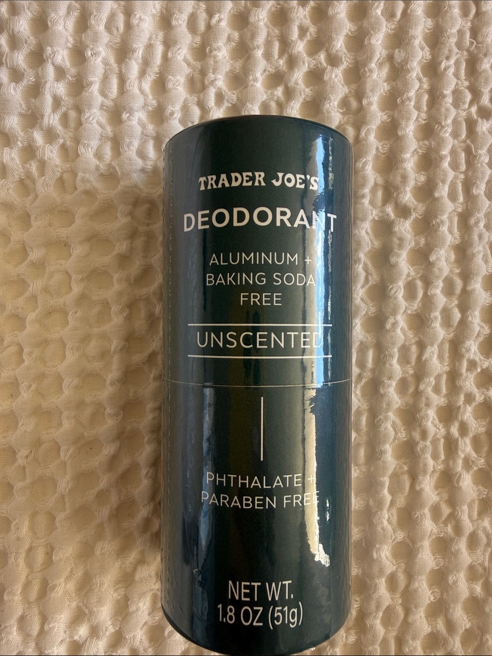 Trader Joe's Unscented Deodorant - Dark Green